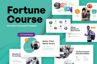 Fortune Course Education PowerPoint Template